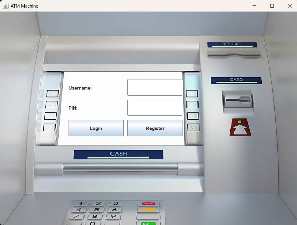 Banking System Screenshot